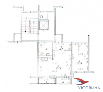 2-хкомнатная квартира на Бакинских комиссаров в Истре - istra.yutvil.ru - фото 12